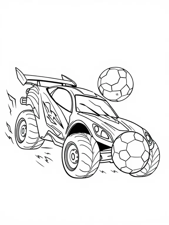 cartoon rocket league car