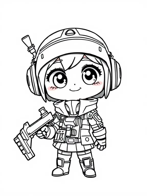 chibi valorant agent art