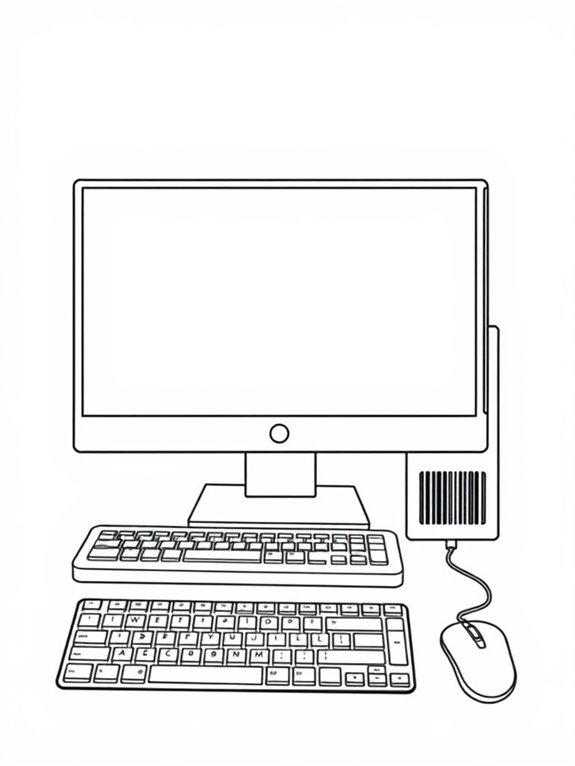 coloring page for desktop