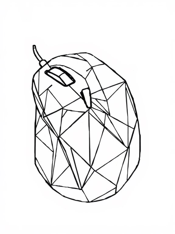 coloring page of mouse