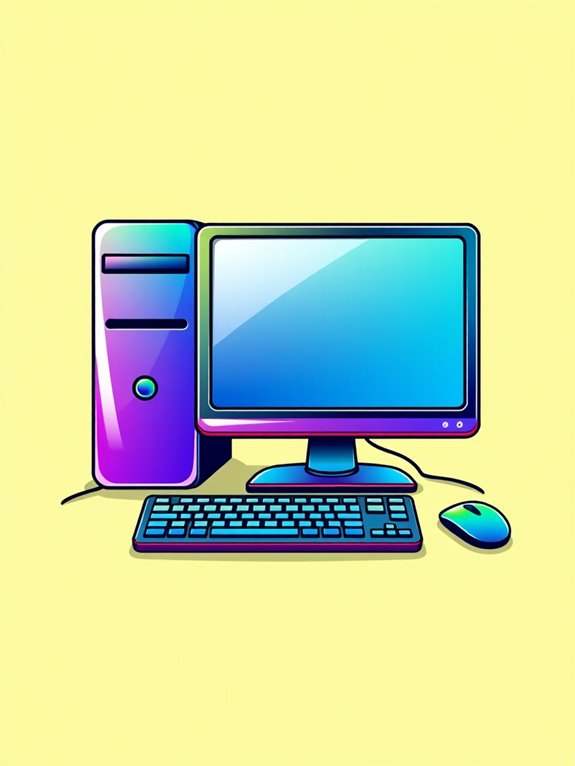 desktop pc icon clipart