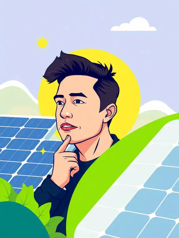 elon musk solar panel imagery