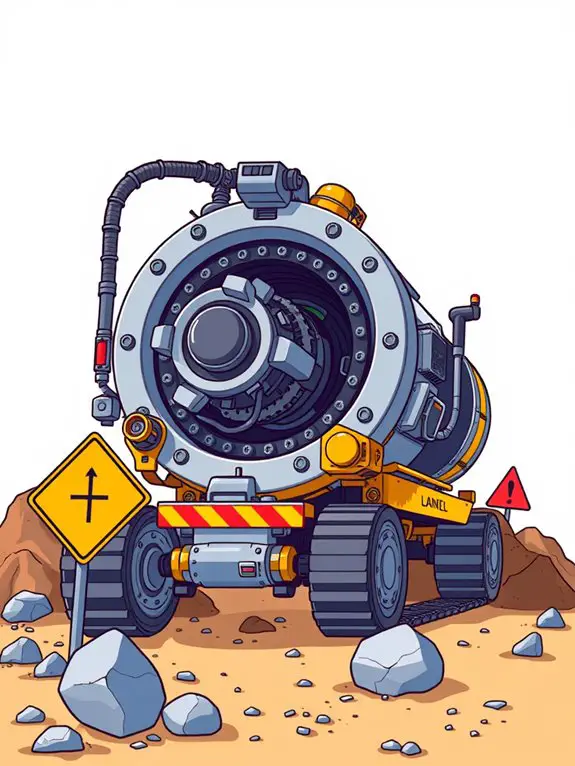 elon musk tunneling machine illustration