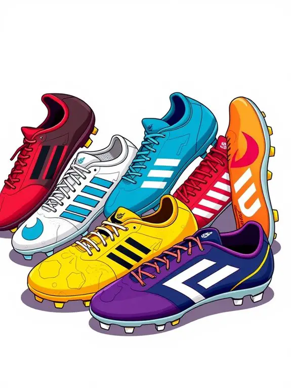 fifa soccer shoes illustration