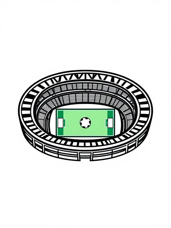 fifa stadium outline clipart