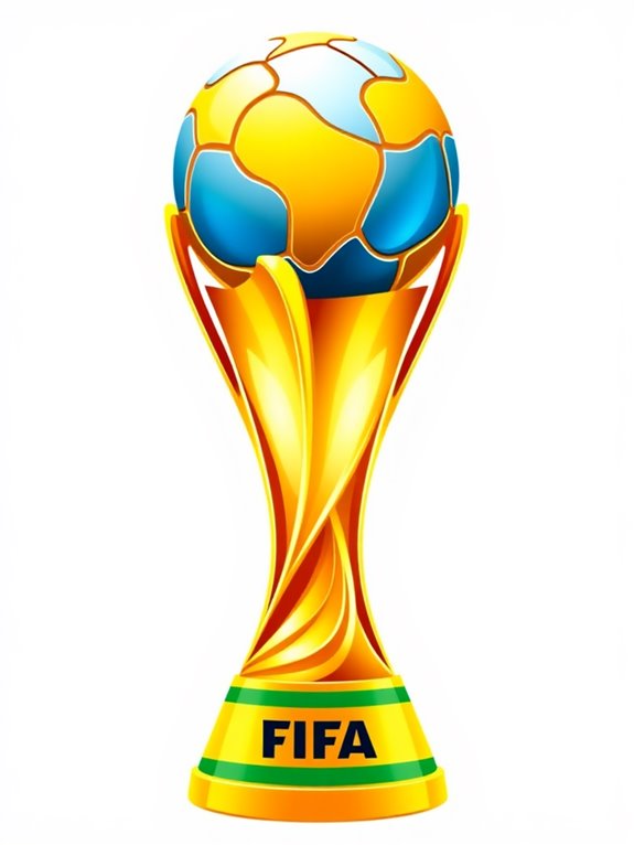 fifa trophy illustration graphic