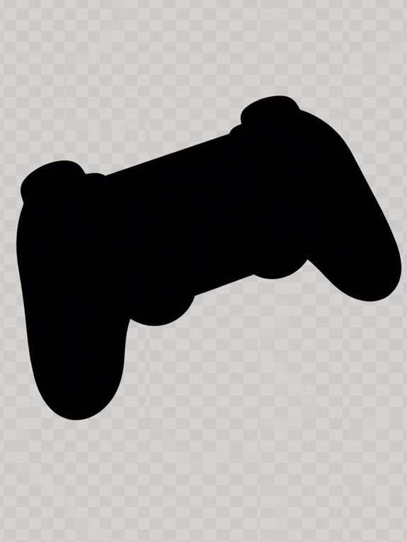 game controller silhouette clipart