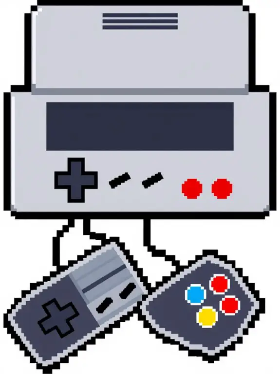 gaming console pixel art