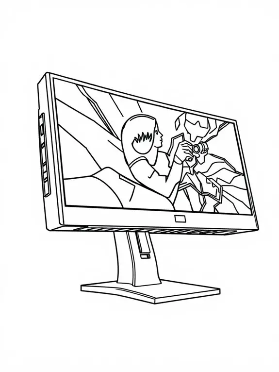 gaming pc line art