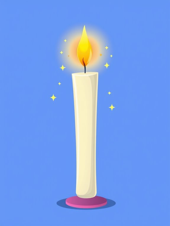 halo candle clipart design