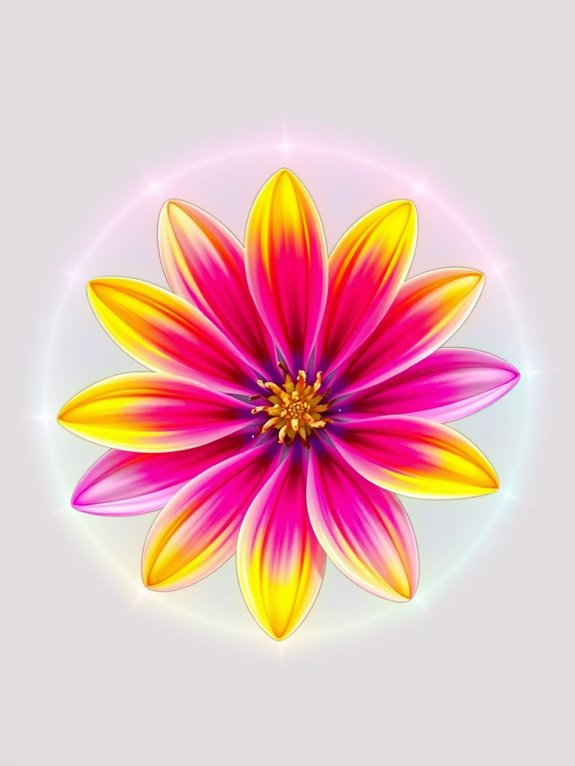 halo flower clipart design