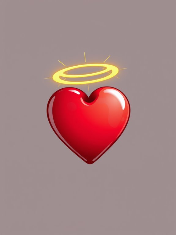 halo heart clipart design