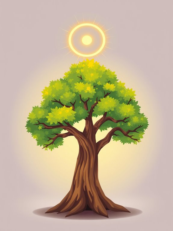 halo tree clipart design