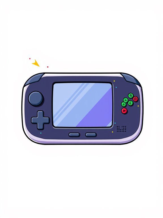 handheld gaming console clipart