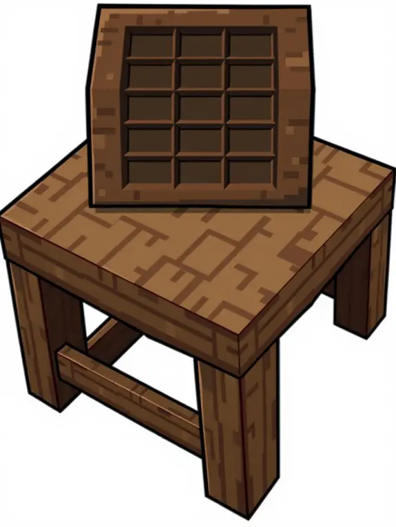 minecraft crafting table clipart