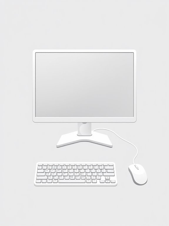 minimalist desktop pc clipart