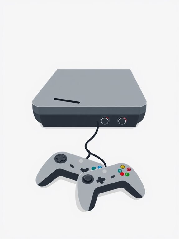 minimalist gaming console clipart