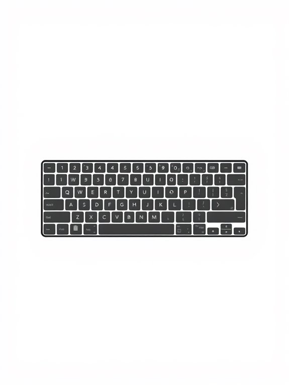 minimalistic keyboard clipart design