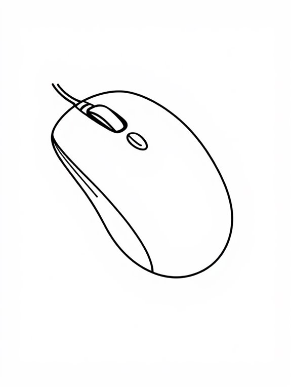 mouse coloring page activity