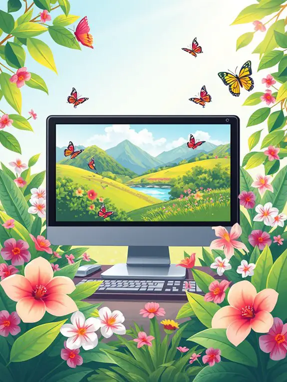 nature themed desktop clipart image