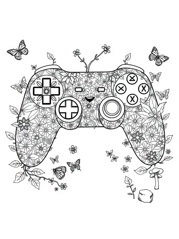 nature themed gaming controller design