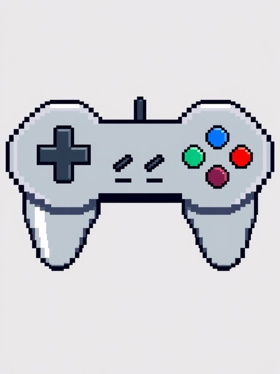 pixel art game controller