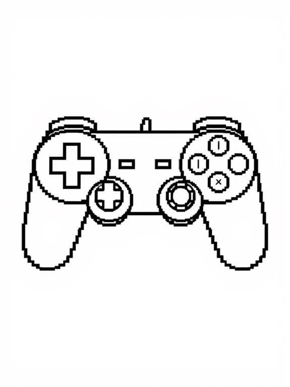 pixel art game controller