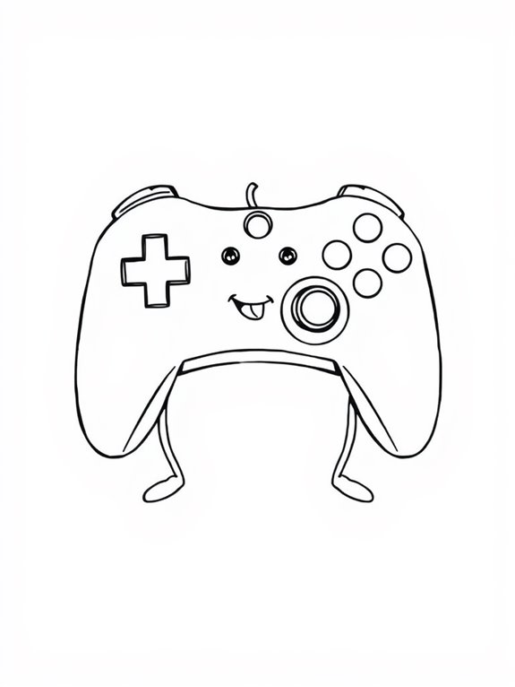 playful game controller art