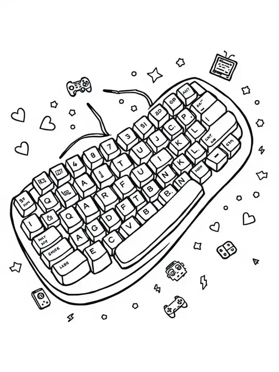 playful gaming keyboard design