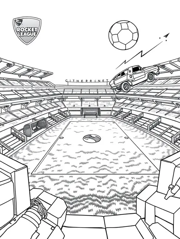 rocket league coloring page