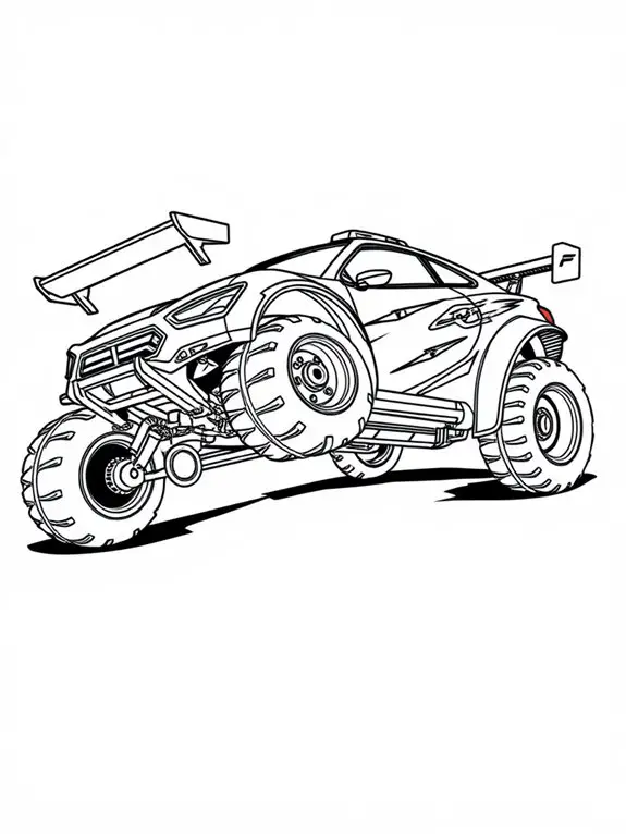 rocket league vehicle illustration