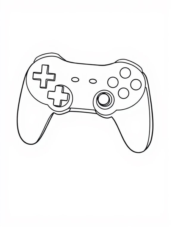 simple game controller illustration