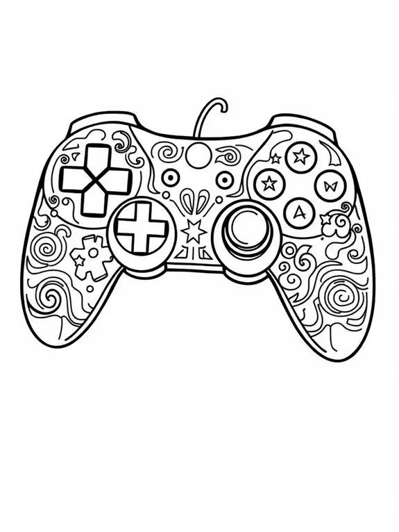 stylized game controller design