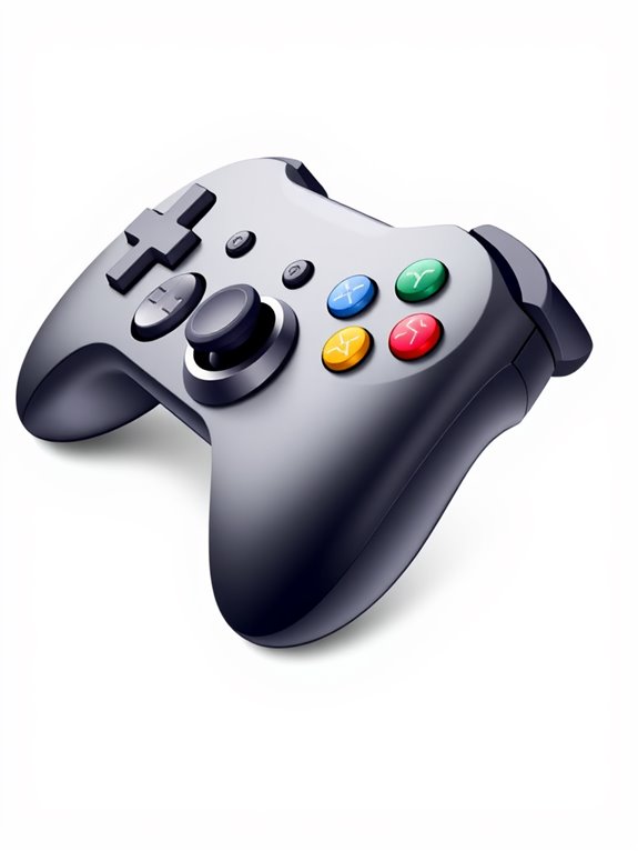 stylized gaming controller illustration