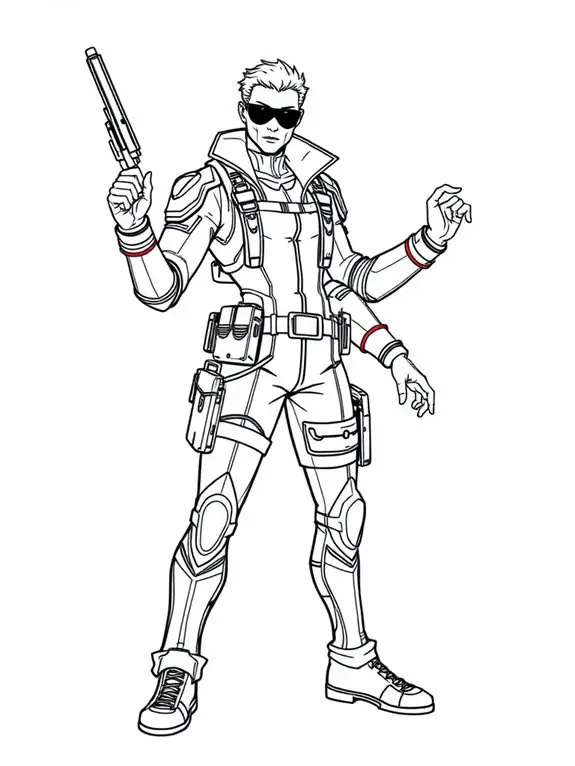 valorant character coloring page