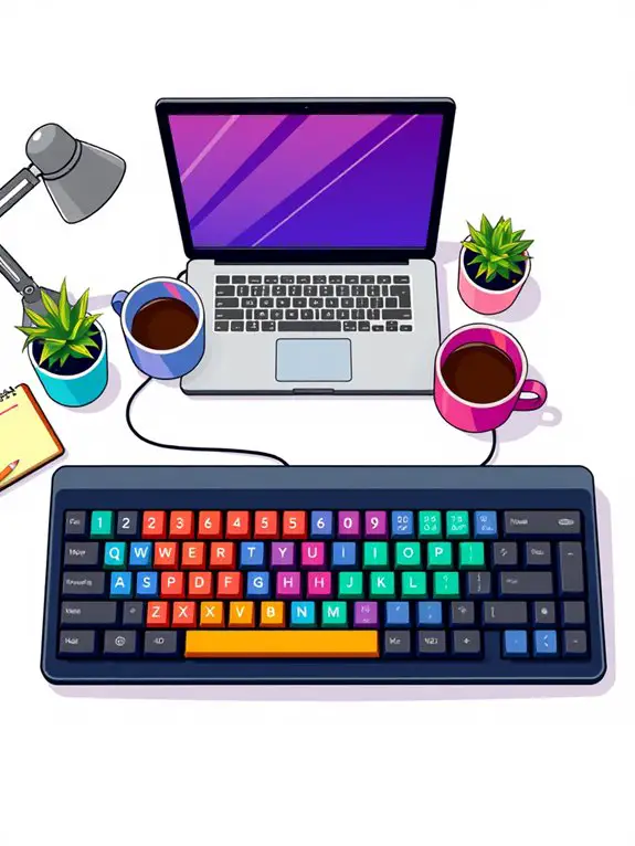 workspace keyboard clipart image