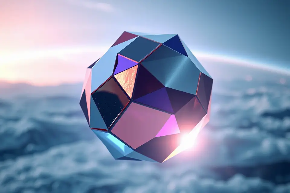 abstract geometric virtual space