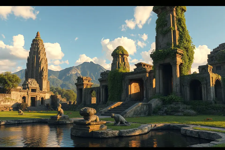 ancient ruin stock photo