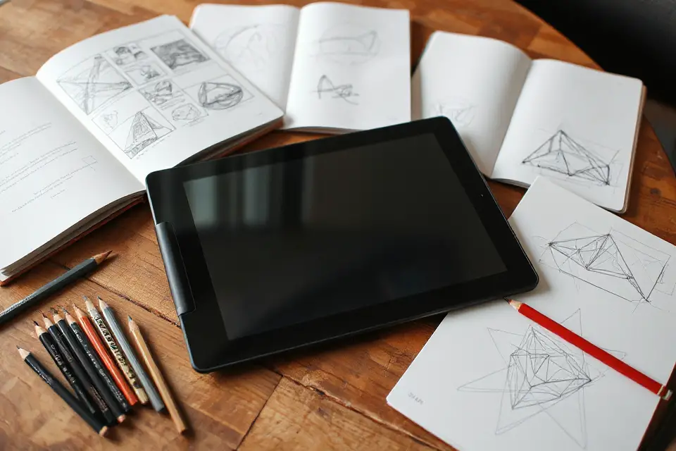 artistic workspace blend showcased