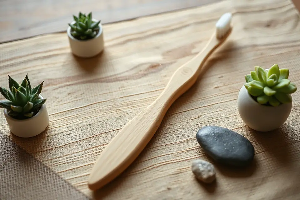 bamboo toothbrush eco friendly surface