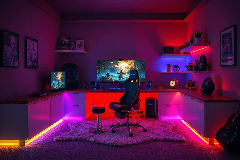 captivating gaming room photo