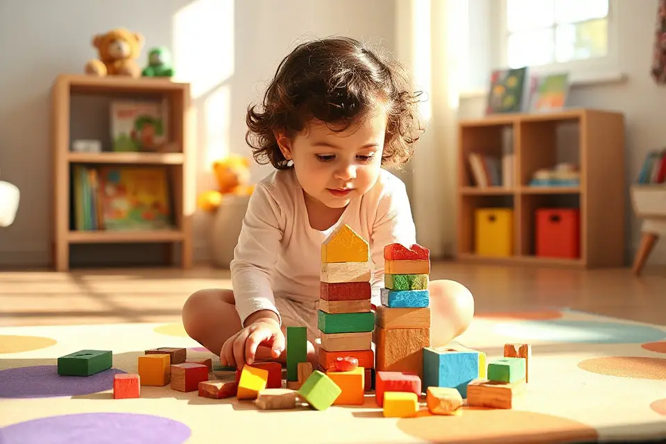 child building blocks creativity