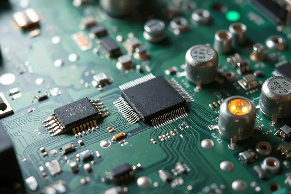 circuit board close up image
