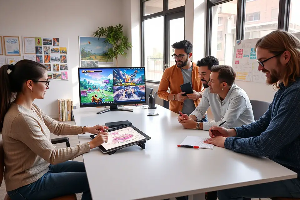 collaborative game development brainstorming