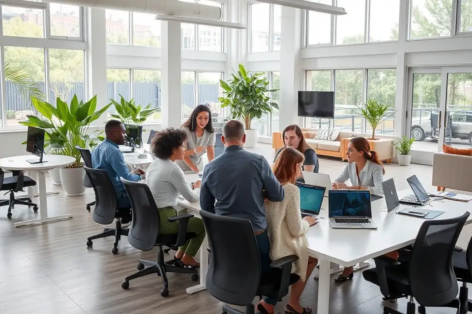 collaborative modern work environment