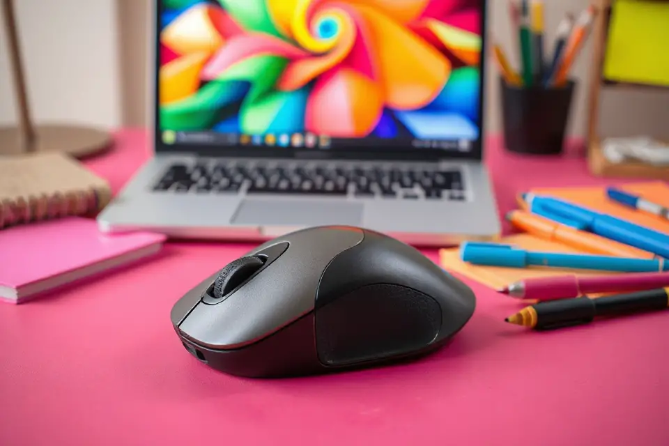colorful desk mouse photo