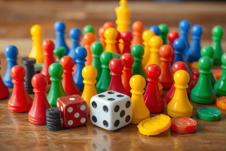 colorful game pieces photo