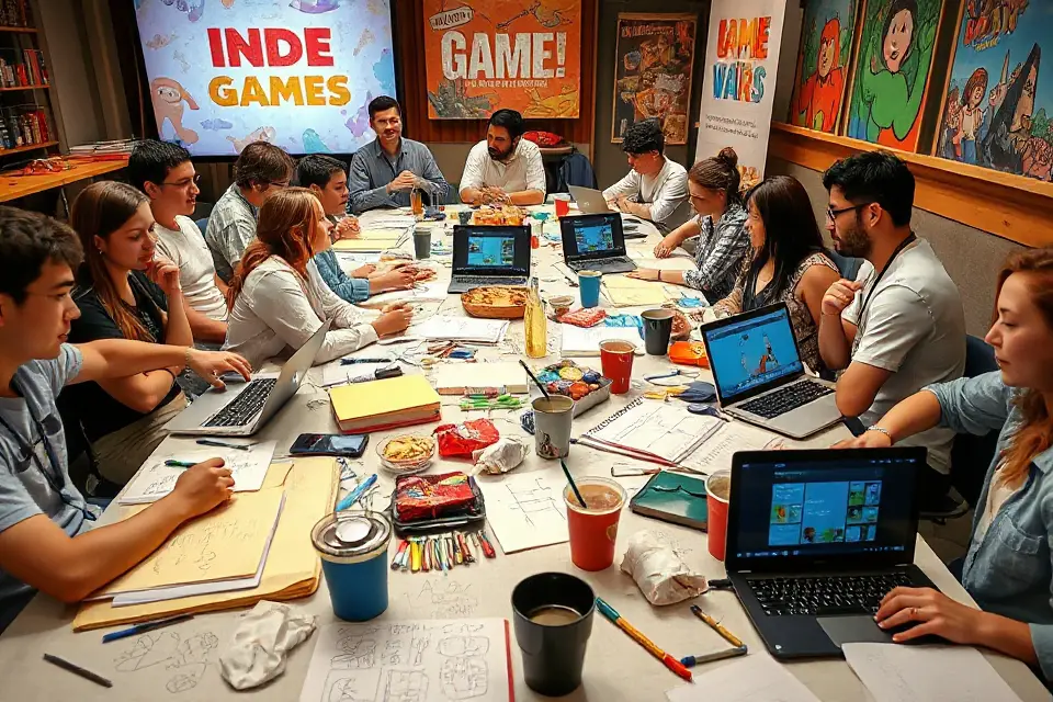 colorful indie game jam