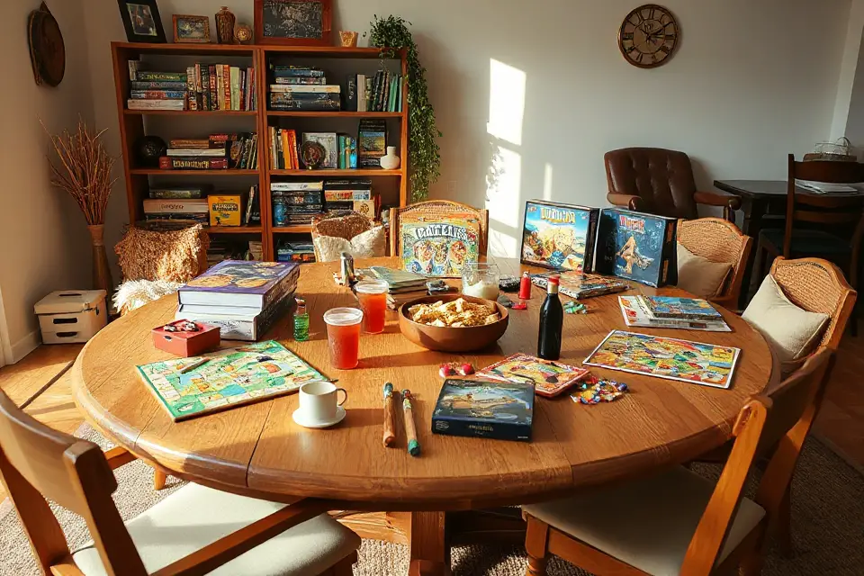 cozy board game night