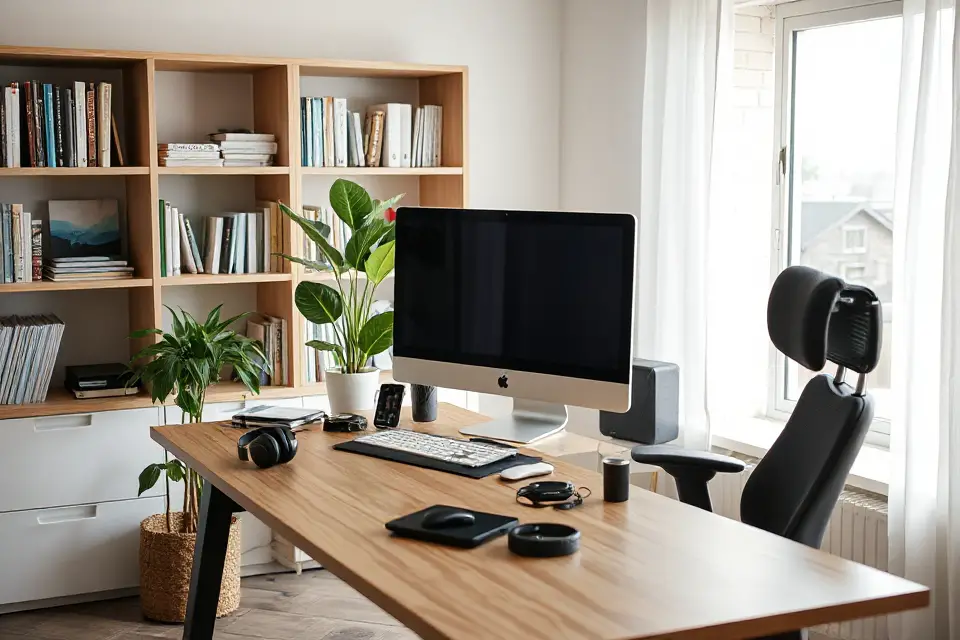 cozy home office tech support